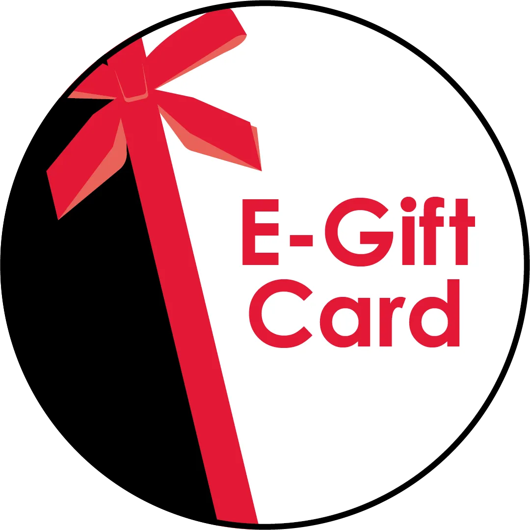Icon with red Ribbon and text reading E-Gift Card